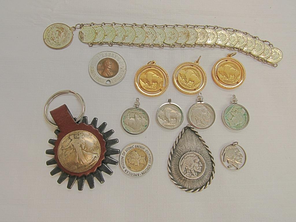(13) COIN JEWELRY LOT! (1 of 2)
