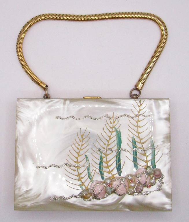 Vintage Makeup Compact Box Purse Handbag (1 of 6)