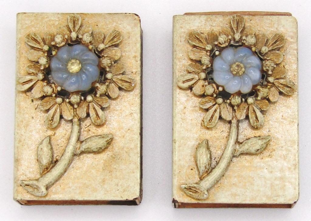 (2) VINTAGE WOODEN MATCH BOXES! (1 of 4)