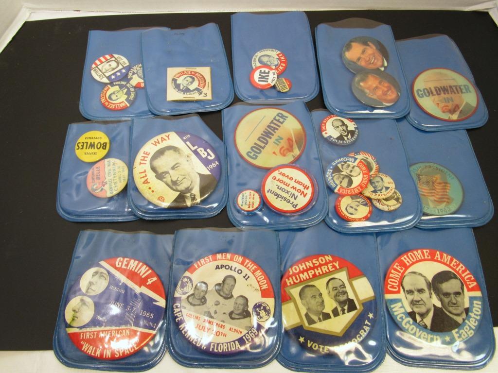 1969 APOLLO 11 FIRST MEN ON THE MOON BUTTON (1 of 7)