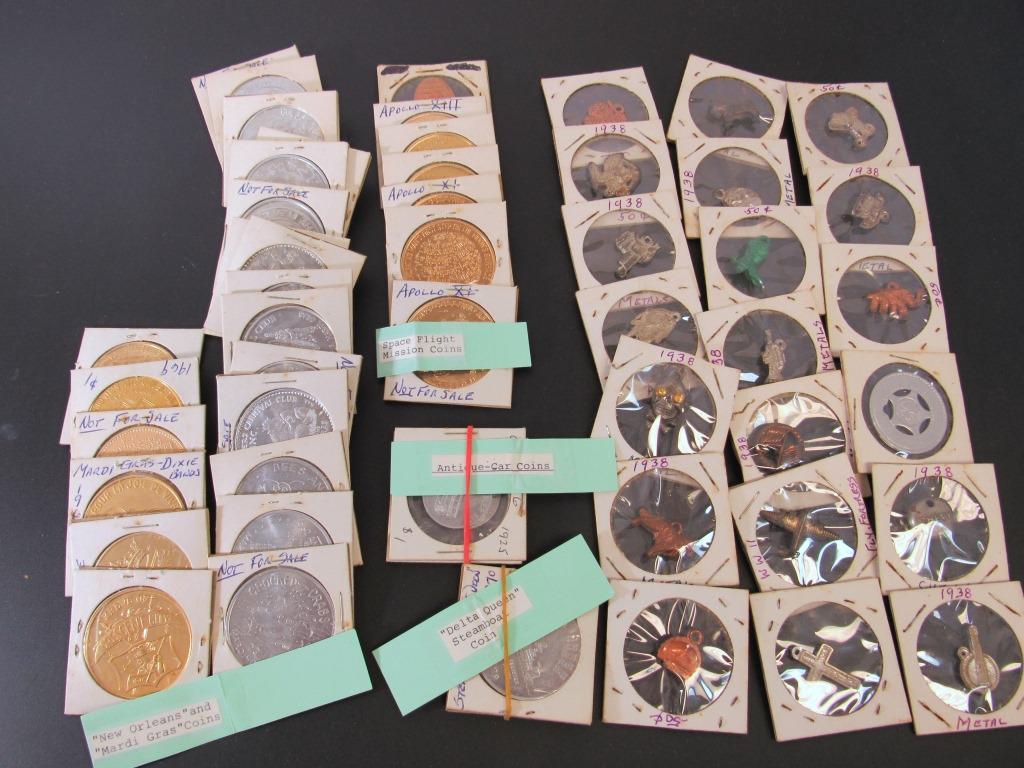 NEW ORLEANS & MARDI GRAS COINS; SPACE FLIGHT (1 of 6)