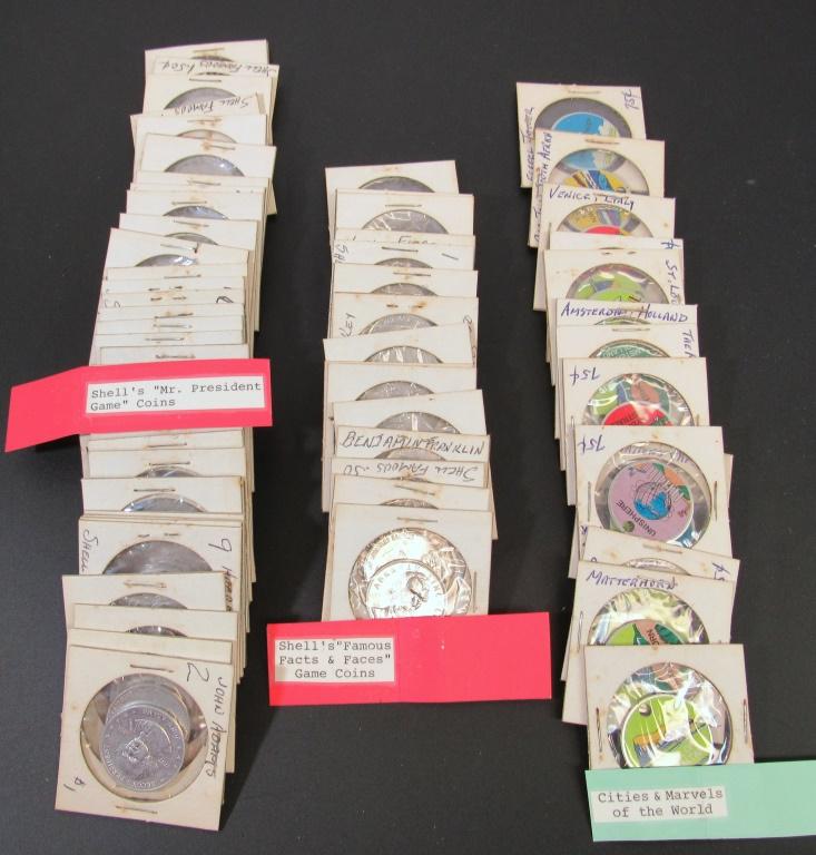 SHELL's "Mr. President" GAME COINS & FAMOUS (1 of 4)