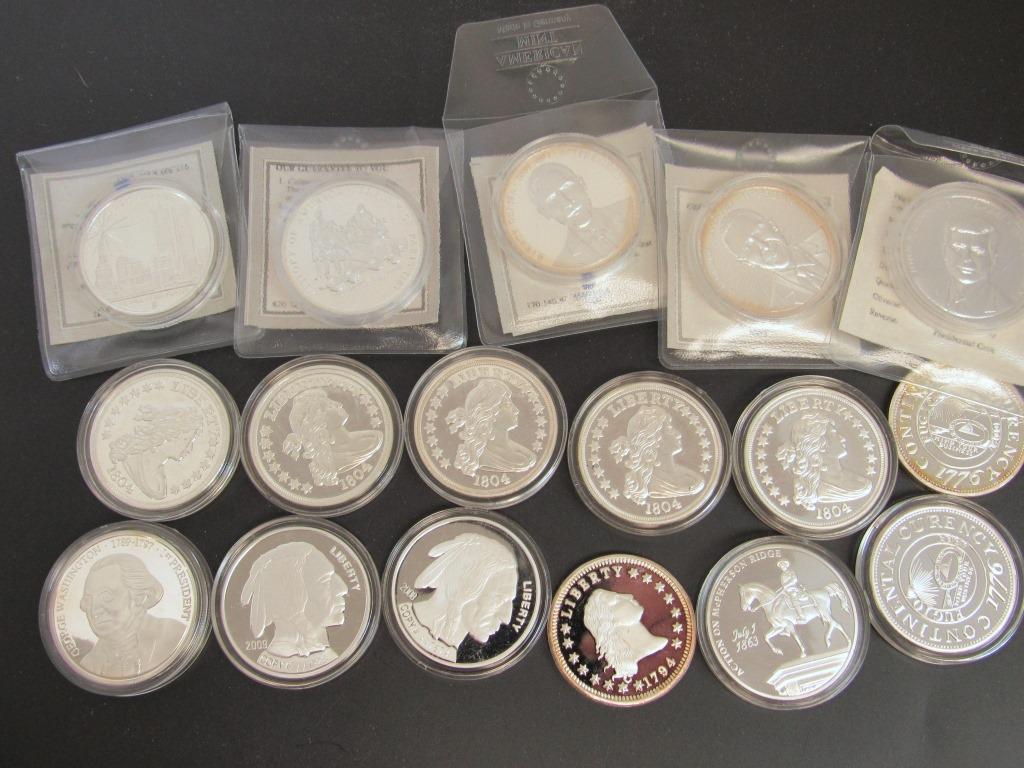 (17) TRIBUTE COINS to U.S. COINS & COMMEMS (1 of 8)