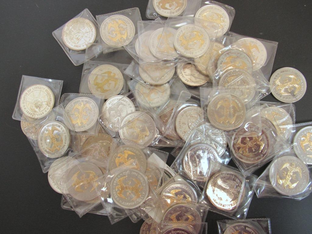 (52) DOUBLE EAGLE COMMEMORATIVE ANIV. COINS (1 of 4)