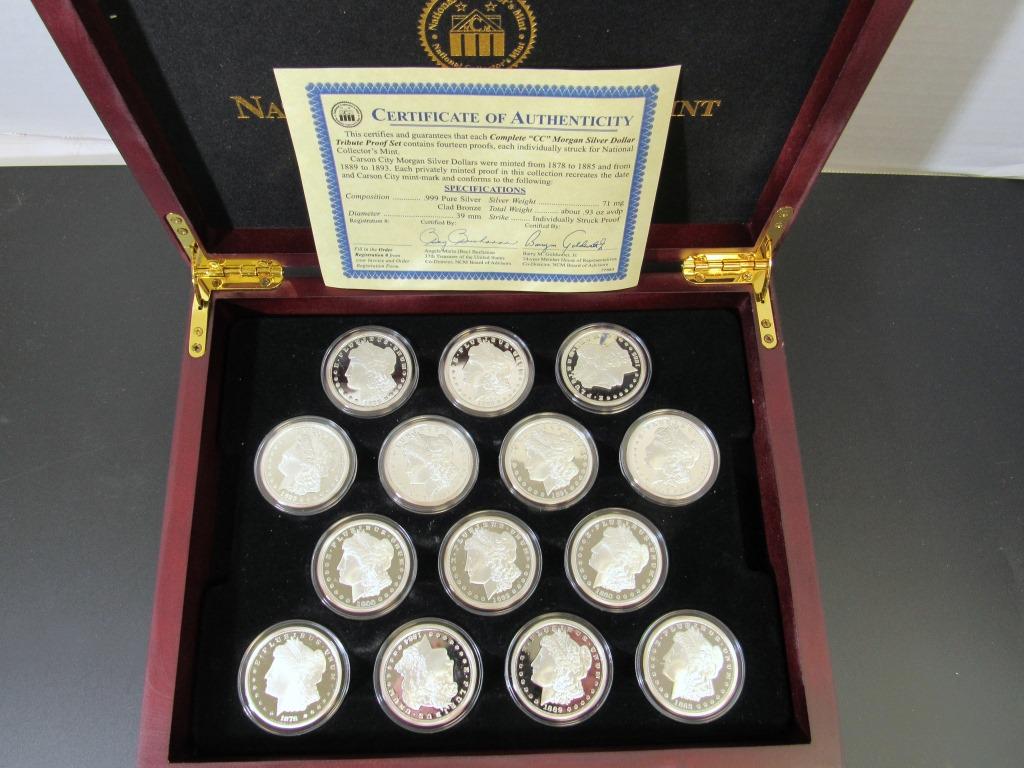 COMPLETE "CC" MORGAN TRIBUTE PROOF SET (1 of 5)