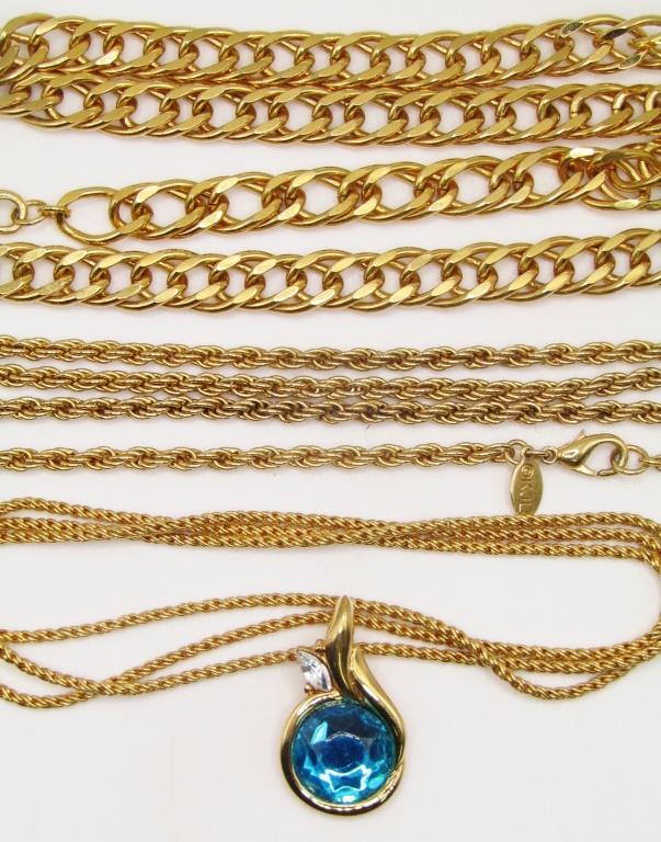 3 KENNETH JAY LANE CHUNKY CHAIN NECKLACES! (1 of 2)