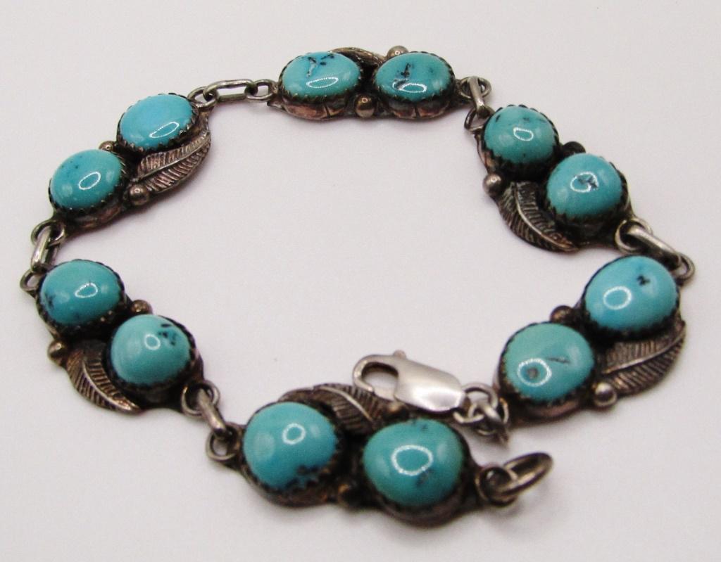 SOUTHWESTERN STERLING PANEL BRACELET (1 of 4)