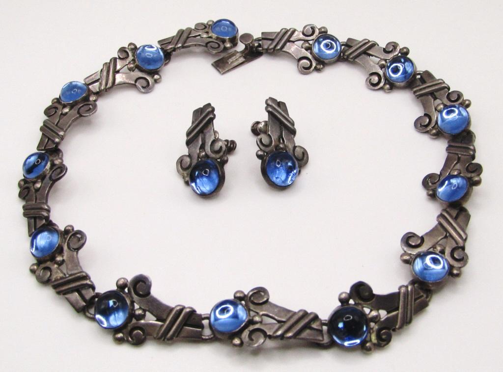 SET! TAXCO STERLING PANEL NECKLACE WITH (1 of 3)