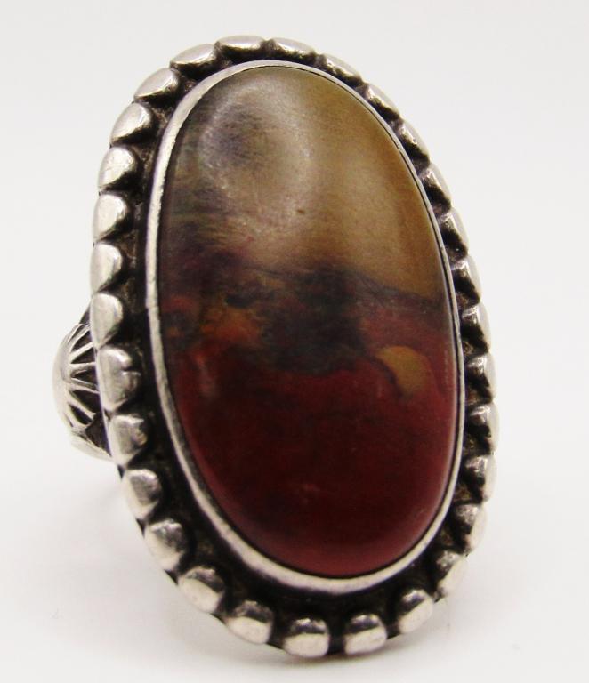 SIZE 7.5 SOUTHWESTERN STERLING SPLIT SHANK (1 of 5)