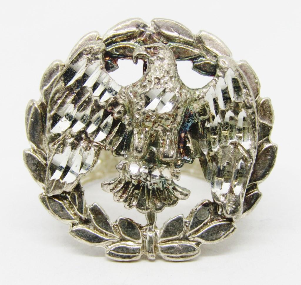 STERLING BALD EAGLE MEN'S RING (1 of 5)