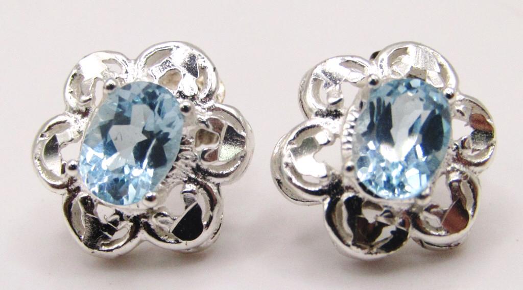 PAIR OF STERLING PIERCED EARRINGS WITH (1 of 3)