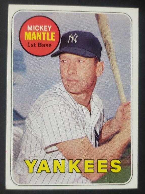 1969 TOPPS #500 MICKEY MANTLE EXMT / EX++ (1 of 2)