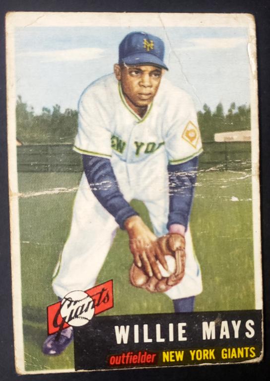 1953 TOPPS #244 WILLIE MAYS POOR (1 of 2)