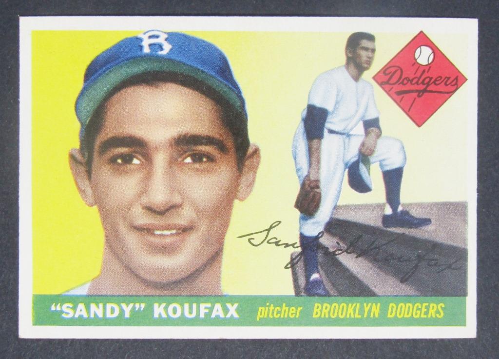 1955 TOPPS #123 SANDY KOUFAX ROOKIE HOFer (1 of 2)