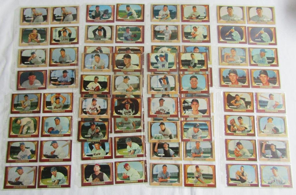 (78) 1955 BOWMAN BASEBALL CARDS w/MINOR STARS (1 of 7)