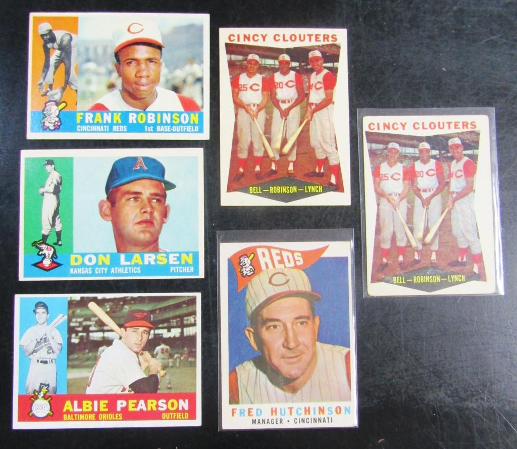 (6) 1960 TOPPS BASEBALL LOT -  F.ROBINSON VGEX (1 of 2)