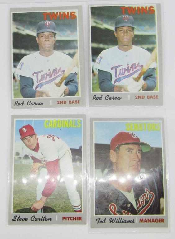 (4) 1970 TOPPS BASEBALL STAR CARDS (1 of 2)