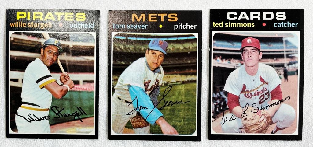 (3) 1971 TOPPS BASEBALL STARS EM-EX (1 of 2)