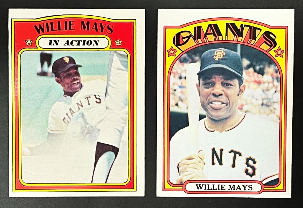 1972 TOPPS #49 WILLIE MAYS EM+ & #50 MAYS (1 of 2)