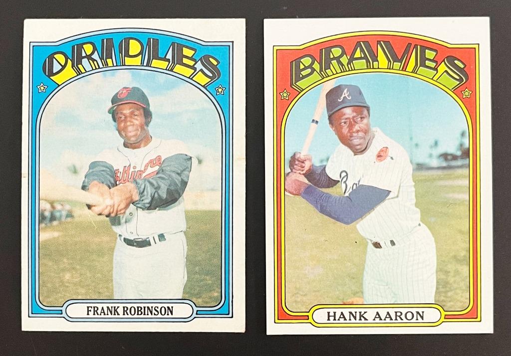 1972 TOPPS #100 F.ROBINSON & #299 AARON (1 of 2)