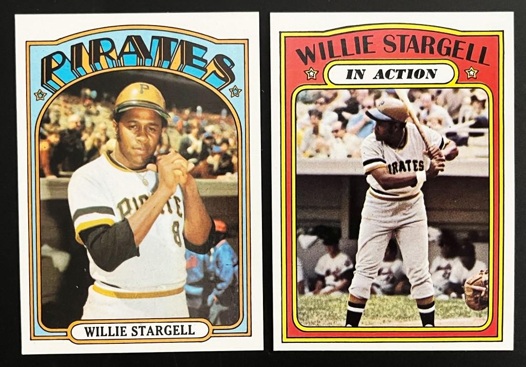 1972 TOPPS #447 & #448 WILLI STARGELL (1 of 2)