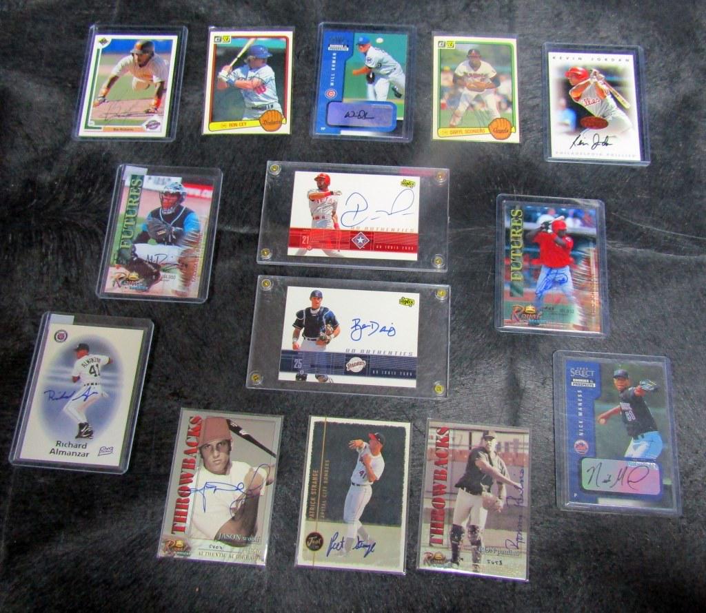 (14) AUTOGRAPHED BASEBALL CARDS (1 of 4)