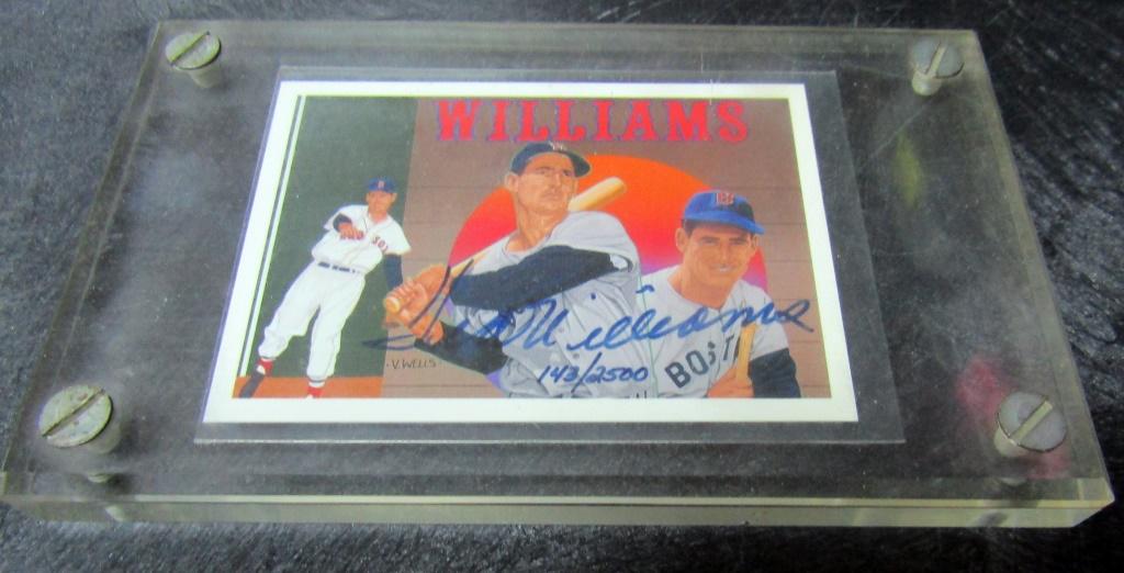 TED WILLIAMS AUTOGRAPHED CARD #143/2500 (1 of 1)