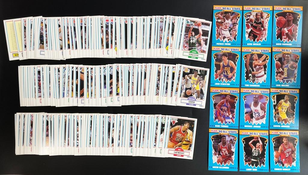 1990-91 fleer basketball set W/All Stars (1 of 5)