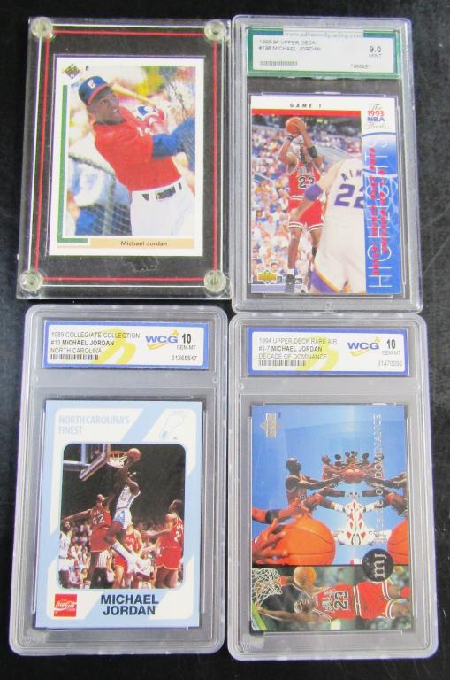 (4) MICHAEL JORDAN BASKETBALL CARDS (1 of 2)