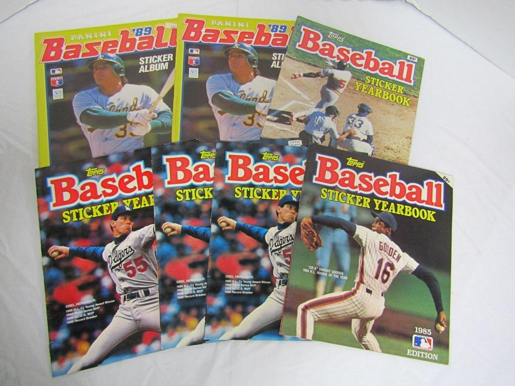 Vintage Baseball Sticker Yearbooks (1 of 6)