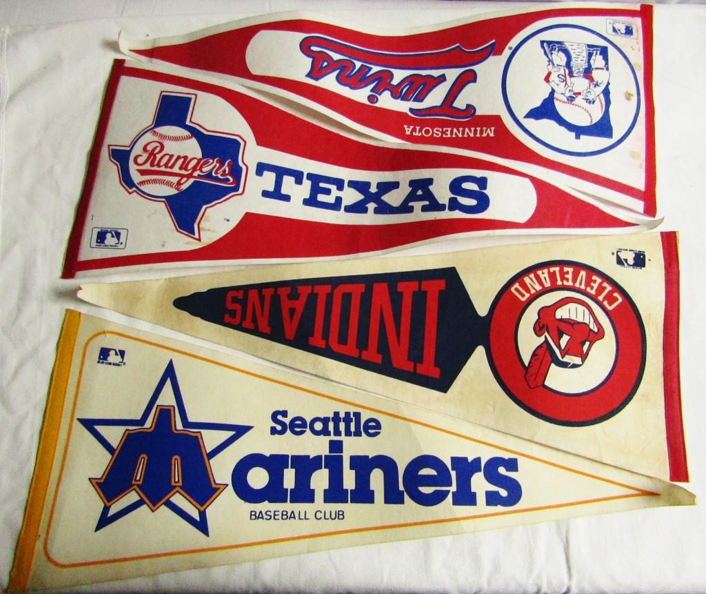 Vintage MLB Felt Pennant Banners (1 of 2)