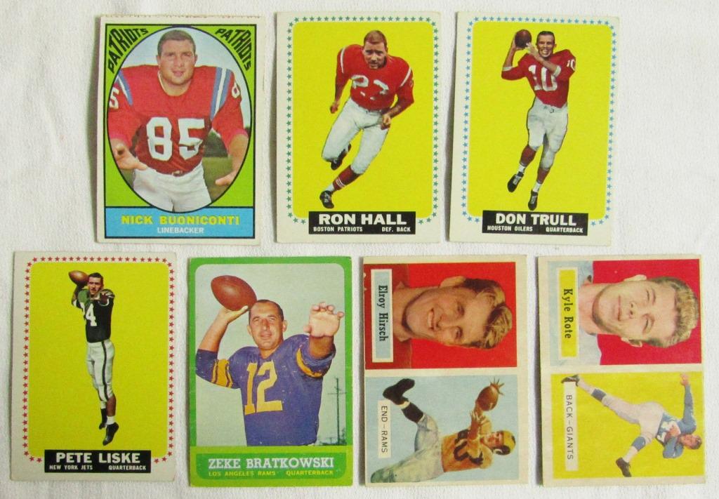 (7) TOPPS FOOTBALL CARDS 1957-1967 (1 of 2)