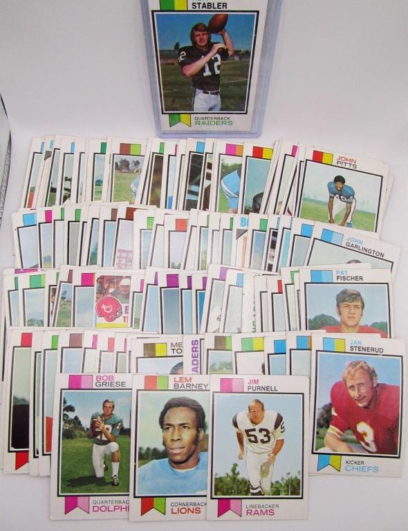 (90) 1973 TOPPS FOOTBALL w/STABLER ROOKIE VG+ (1 of 5)
