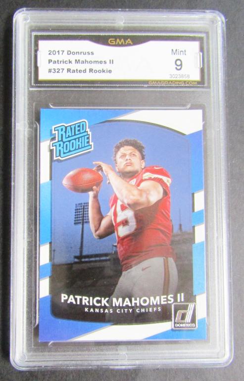 2017 DONRUSS #327 PATRICK MAHOMES RATED ROOKIE (1 of 2)