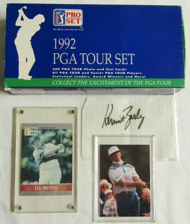 GOLF LOT - 1992 PGATOUR SET - ZARLEY AUTOGRAPH (1 of 2)