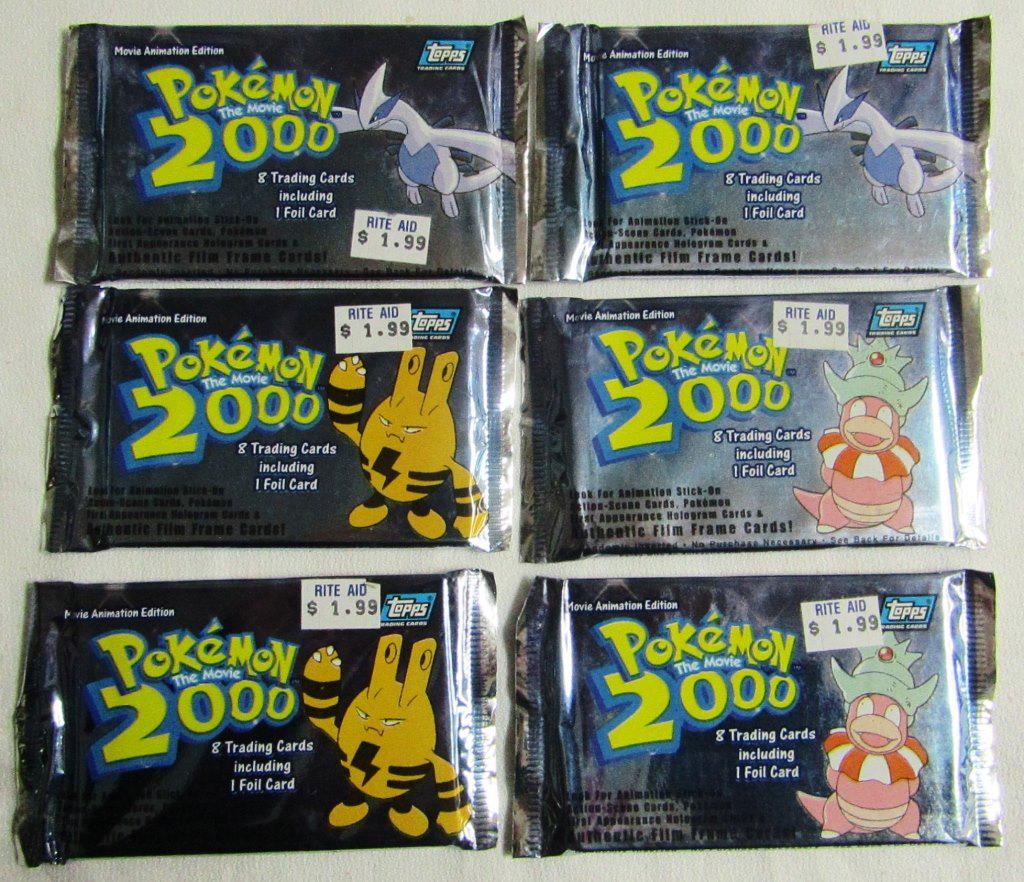 (6) POKEMAN the MOVIE 2000 SEALED PACKS (1 of 1)