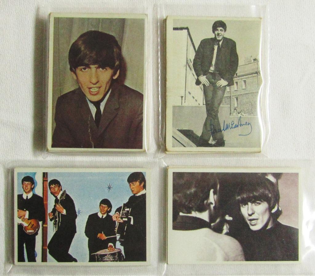 1964-1965 TOPPS BEATLES CARDS (59 cds): ALL DIFFERENT from DIFFERENT SERIES - EX/VGEX/VG
