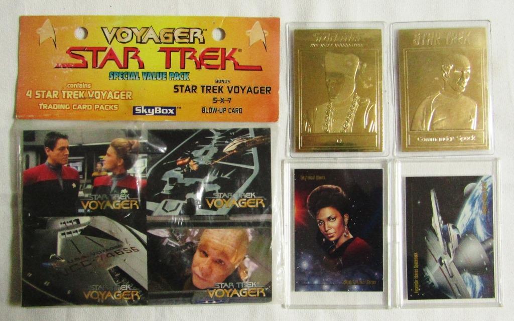 STAR TREK LOT: (2) GOLD FOIL CARDS; (2) PROTOTYPE (1 of 2)