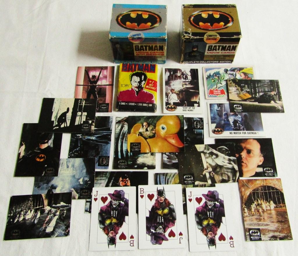 BATMAN CARD LOT: 1966 TOPPS #20A, 1989 TOPPS (1 of 5)