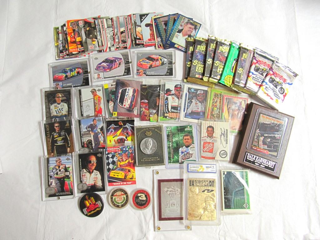 NASCAR COLLECTORS LOT: OVER 75 CARDS, (1 of 5)