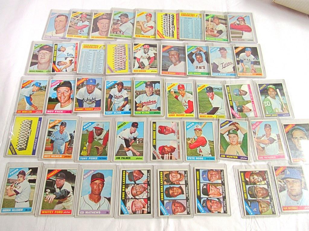 (44) 1966 TOPPS BASEBALL STAR CARDS (1 of 9)