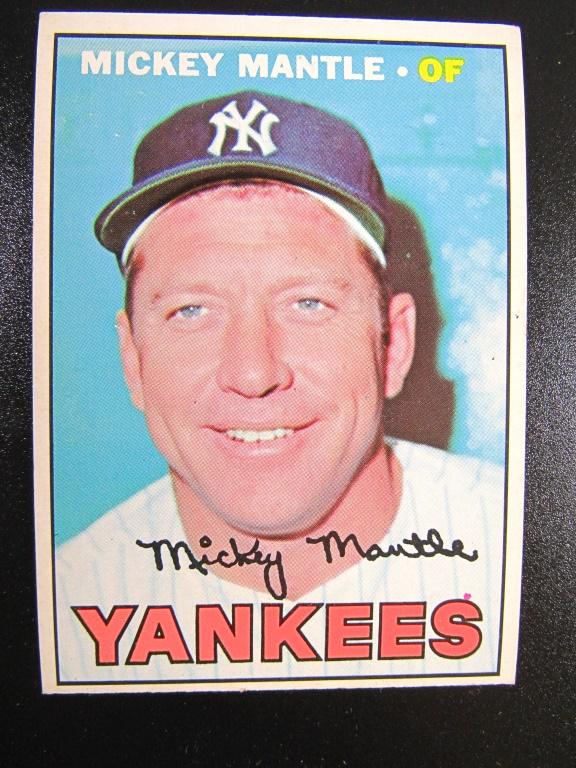 1967 TOPPS #150 MICKEY MANTLE EX/VGEX (1 of 2)