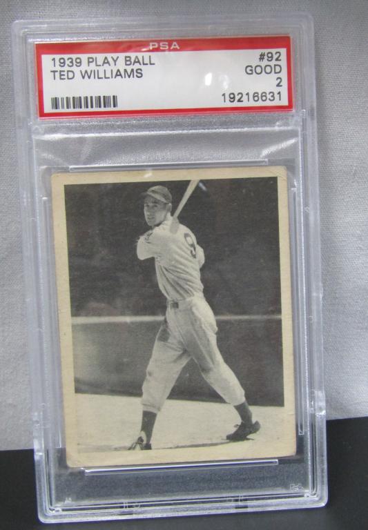 1939 PLAYBALL #92 TED WILLIAMS PSA 2 GOOD (1 of 4)