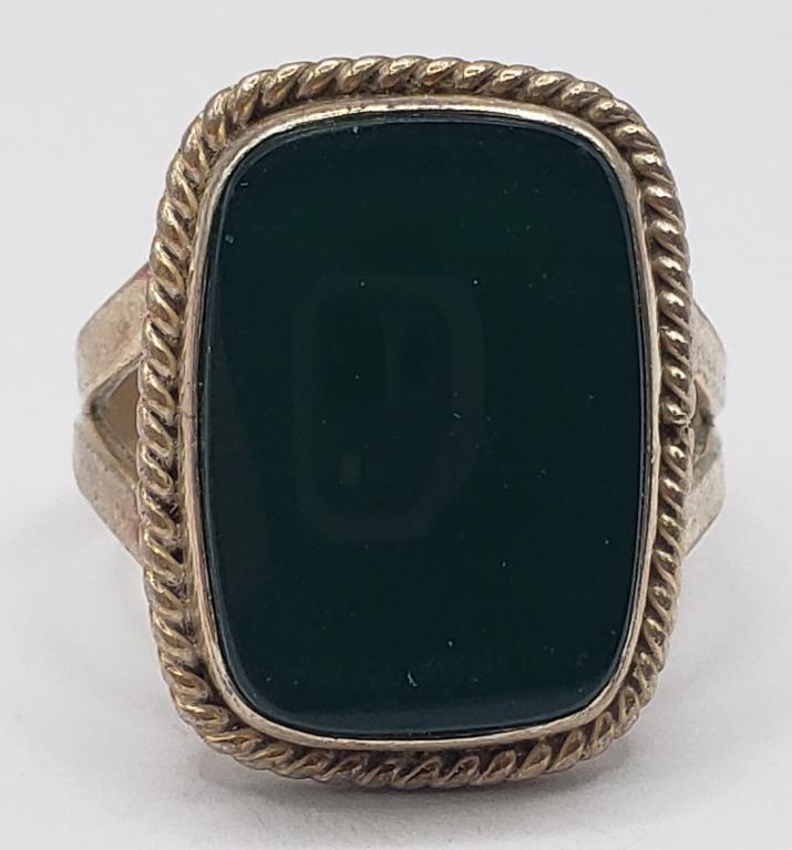 STERLING HAND MADE BY INDIANS RING WITH (1 of 4)