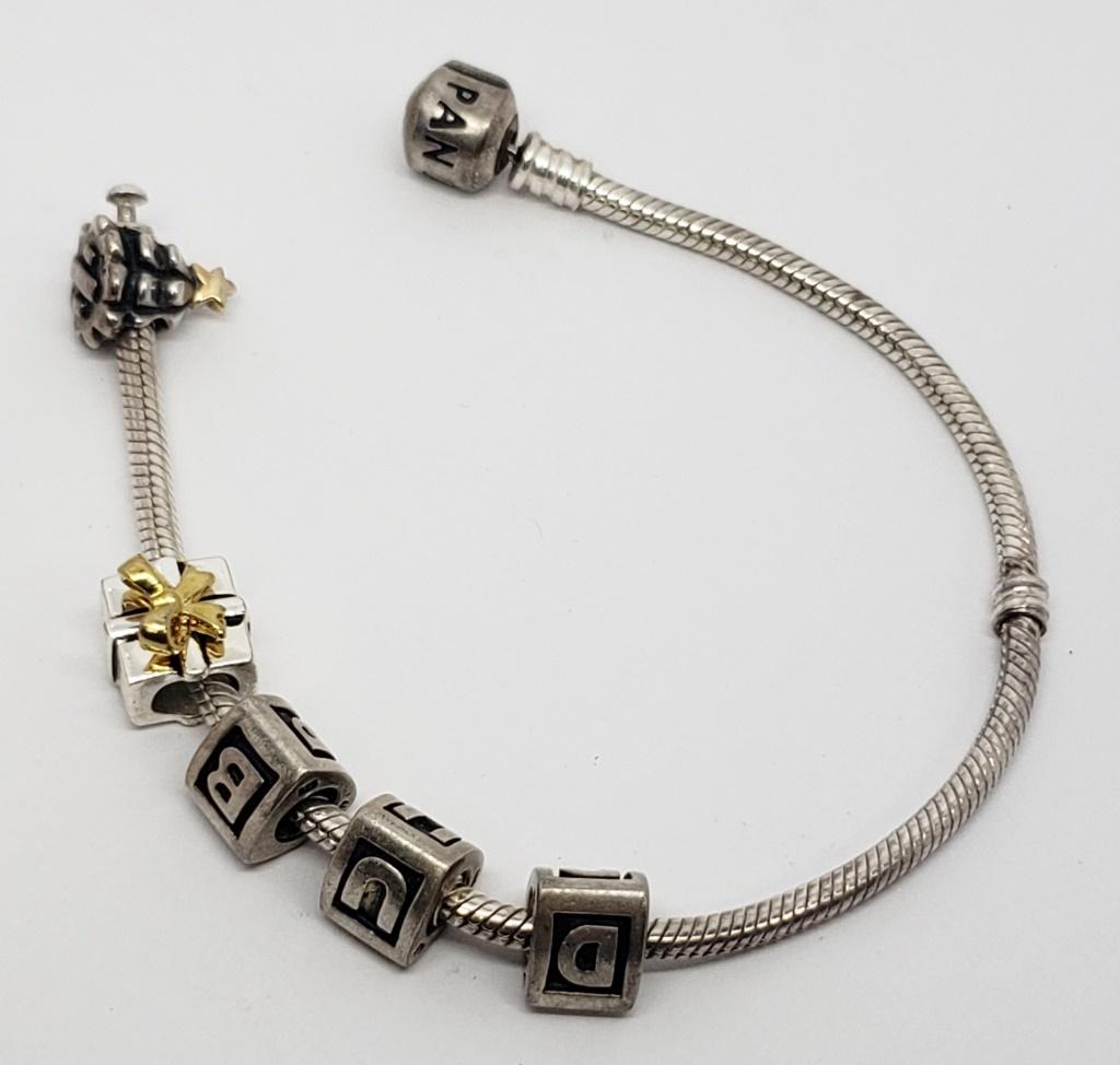 PANDORA STERLING CHARM BRACELET WITH (4)ALE (1 of 3)