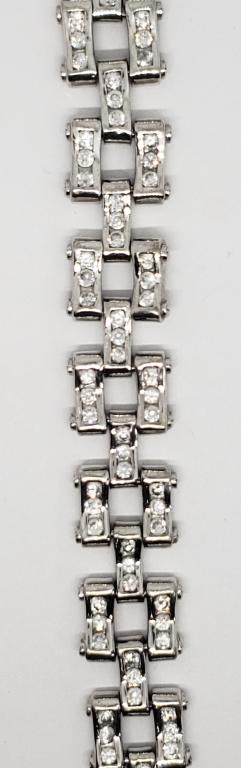 CHUNKY MEN'S STERLING LINKED BRACELET WITH (1 of 4)