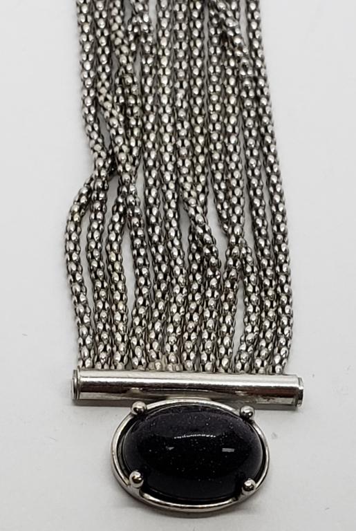 ITALY STERLING MULTI STRANDED NECKLACE WITH (1 of 4)