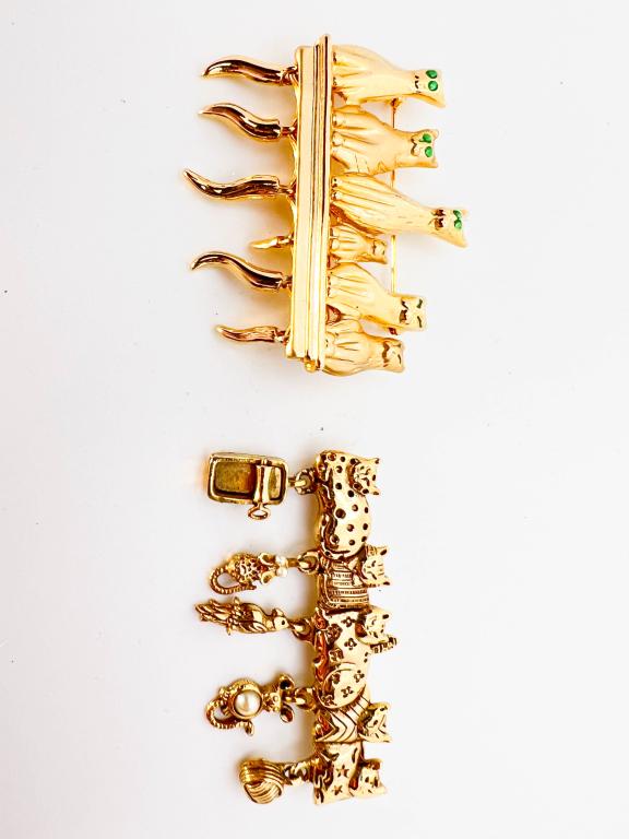 CATS BROOCH LOT (1 of 1)