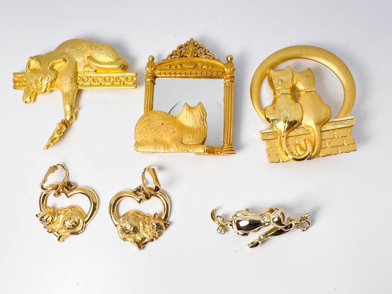 CATS BROOCH LOT ++ (1 of 1)