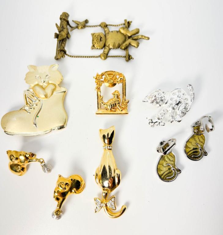CATS BROOCH LOT ++ (1 of 1)